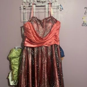 Very sparkly strapless